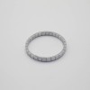 Хематит /Hematite /  чулуун бугуйвч 6*6 мм, квадрат, мөнгөлөг.