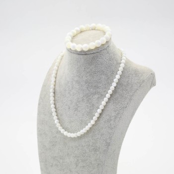 Тана / Mother of Pearl / чулуун зүүлт, бугуйвч 9,5 мм