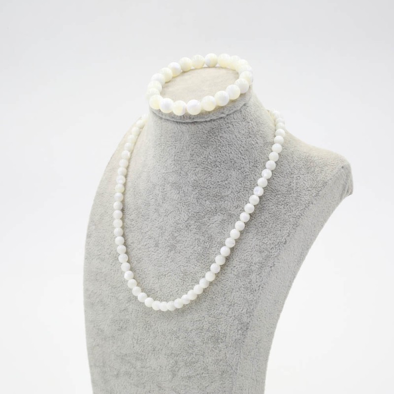 Тана / Mother of Pearl / чулуун зүүлт, бугуйвч 9,5 мм