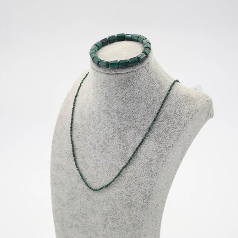 Ногоолин / Malachite / чулуун зүүлт, бугуйвч
