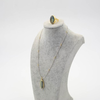 Лабрадорит / Labradorite / чулуун зүүлт, бөгж