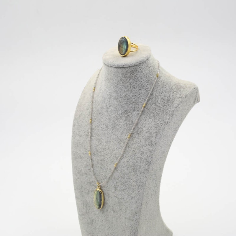 Лабрадорит / Labradorite / чулуун зүүлт, бөгж