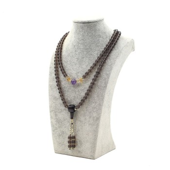Утаат болор (Smoky Quartz)   чулуун эрхи 8 мм
